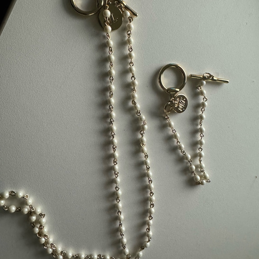 Ralph Lauren Mini Pearl Necklace & Bracelet Set